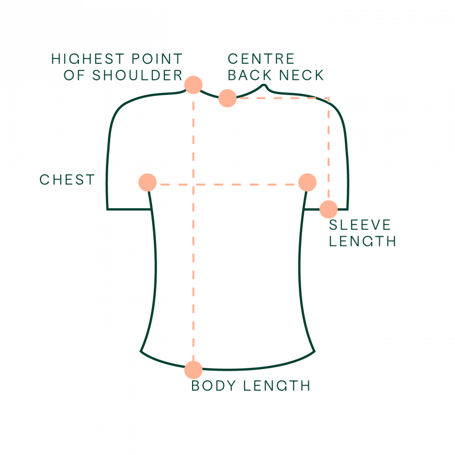 t shirt shoulder measurement