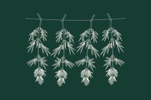 hang drying illustration