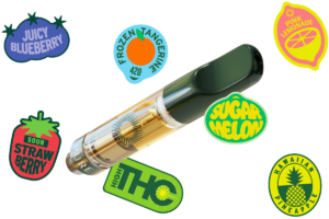 vape with flavour stickers